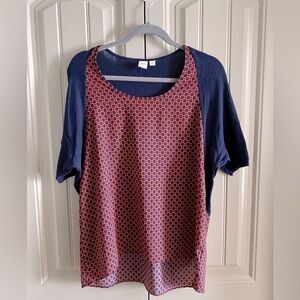 Anthropologie Yellow Bird Hi Low Printed Lightweight Top